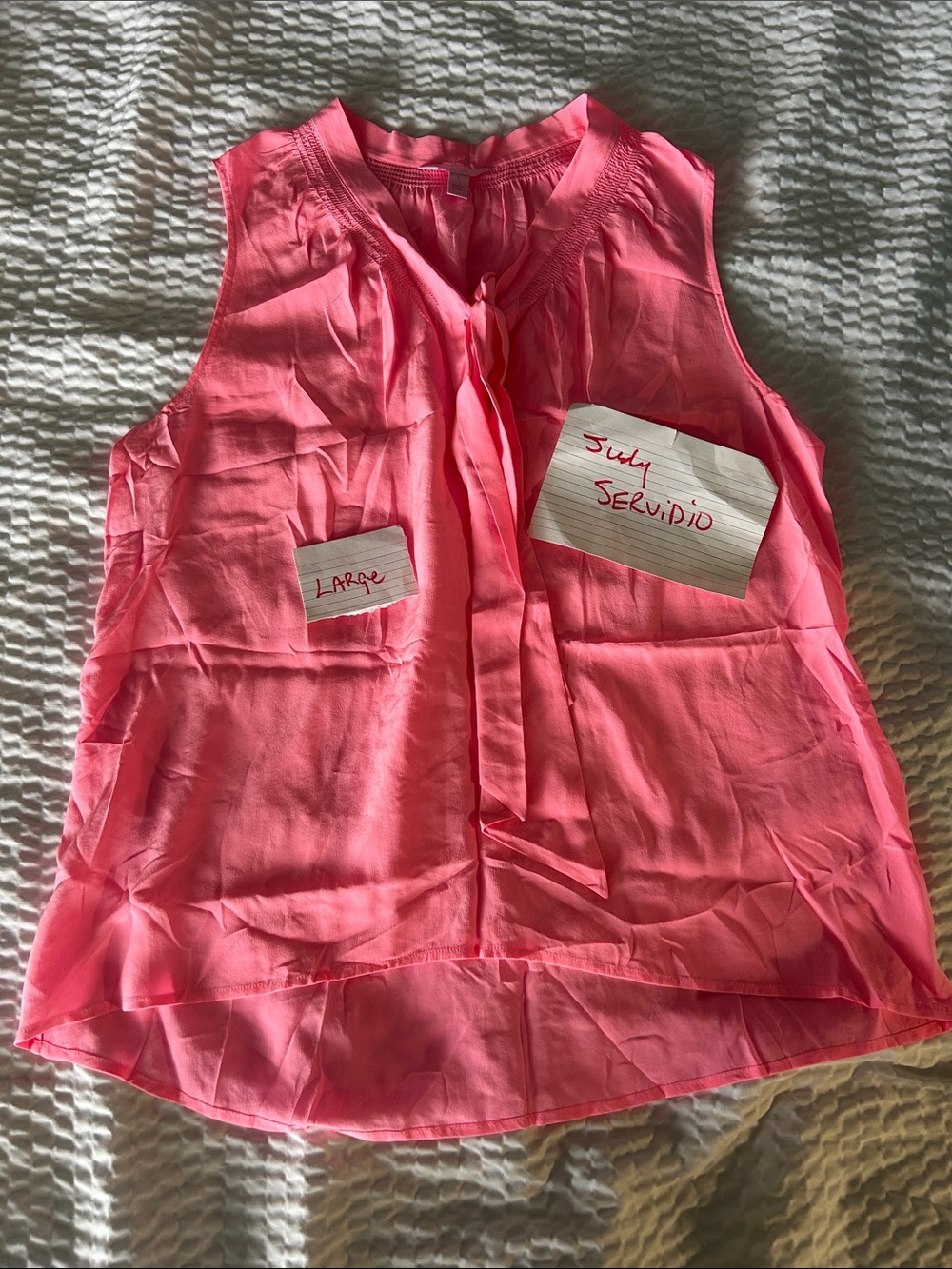 Lilly Pulitzer Coral Pink Sleeveless Blouse